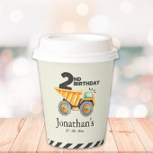 Cute Construction Birthday Boy Party 2nd Years 紙コップ