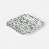 Cute Construction Theme Party ペーパープレート (傾斜あり)