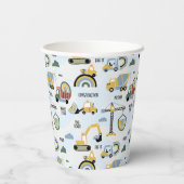 Cute Construction Themed Birthday Party 紙コップ (裏面)