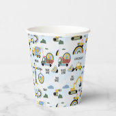 Cute Construction Themed Birthday Party 紙コップ (右)