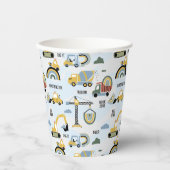 Cute Construction Themed Birthday Party 紙コップ (正面)