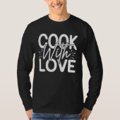 Cute Cook Love Cooking Is Love Visible Cooking Foo Tシャツ (正面)