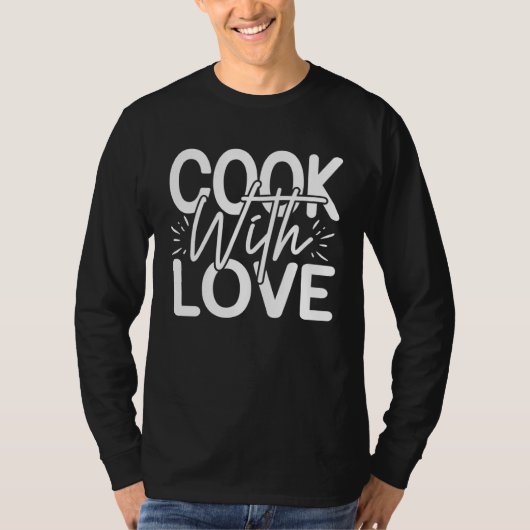 Cute Cook Love Cooking Is Love Visible Cooking Foo Tシャツ (正面)