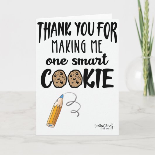 Cute Cookie for Teacher's Day Card カード (正面)