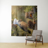 Cute Cooking Chef Nutcracker Bird タペストリー (インサイチュ)