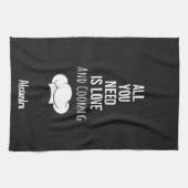 Cute Cooking Gifts Chefs Cooks Personalized Custom キッチンタオル (横)