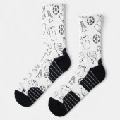 cute, cool, and limited edition crew sock  ソックス (左)