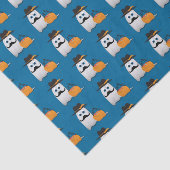 Cute Cool funny Halloween ghost moustache pattern 薄葉紙 (詳細)