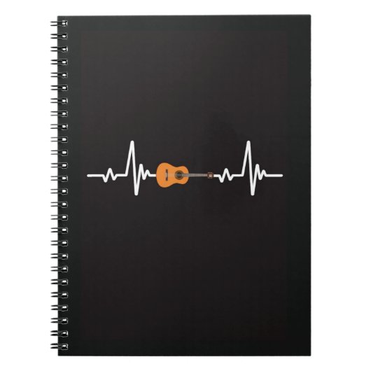 Cute Cool Guitar Notebook Music Musical Guitarist ノートブック (正面)