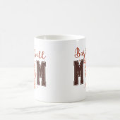 Cute Coquette Basketball Mom コーヒーマグカップ (中央)