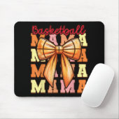 Cute Coquette Bow Game Day Basketball Mama For Mom マウスパッド (マウス)