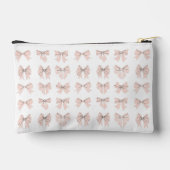 Cute Coquette Bow Pink Blush アクセサリーポーチ (裏面)