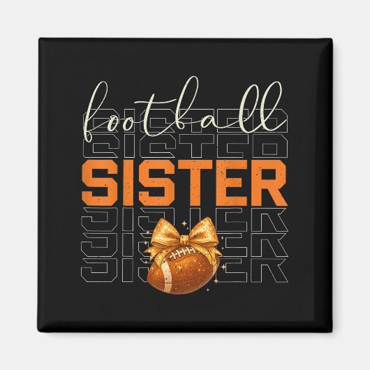 Cute Coquette Bow Srt Fantasy Football Sister Foot マグネット (正面)