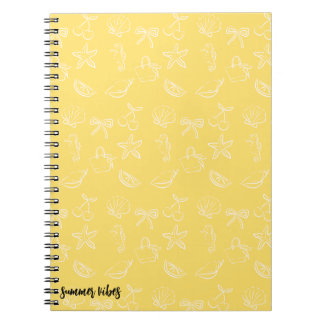 Cute Coquette Bows and Cherries Pattern Notebook ノートブック