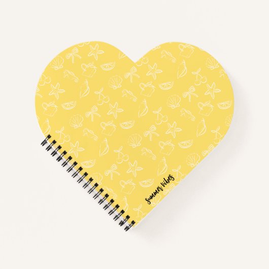 Cute Coquette Bows and Cherries Pattern Notebook ノートブック (正面)