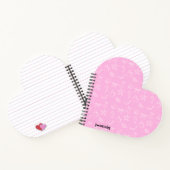 Cute Coquette Bows and Cherries Pattern Notebook ノートブック (内部)