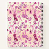 Cute Coquette country girl aesthetic pattern ノートブック (裏面)