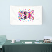 Cute Coquette Tie Dye Rabbit Easter Bunny Women Gi 横断幕 (トレードショー)