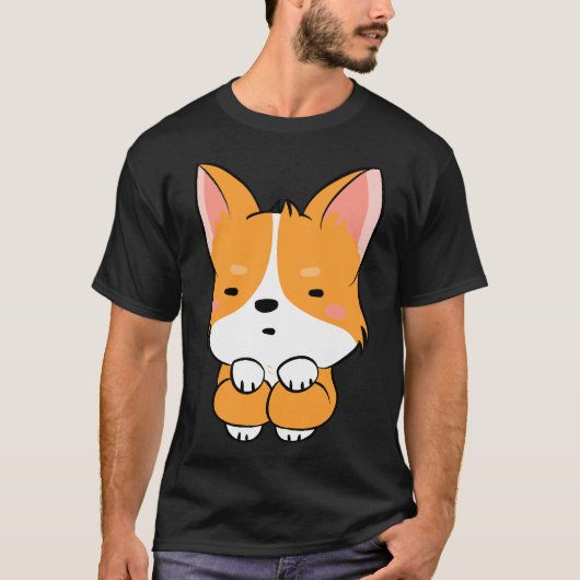 Cute Corgi 740 Tシャツ (正面)