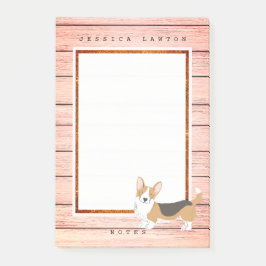 Cute Corgi Boardwalkノート ポストイット