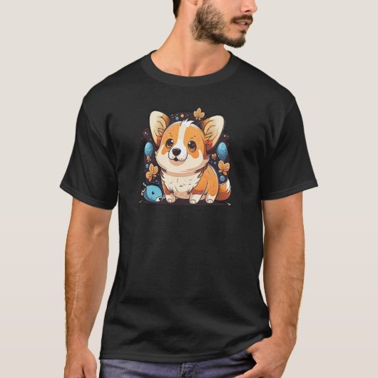 Cute Corgi Cool Pembroke Welsh Corgi  12 Tシャツ (正面)