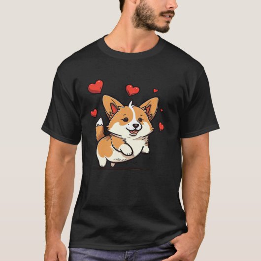 Cute Corgi Cool Pembroke Welsh Corgi  13 Tシャツ (正面)