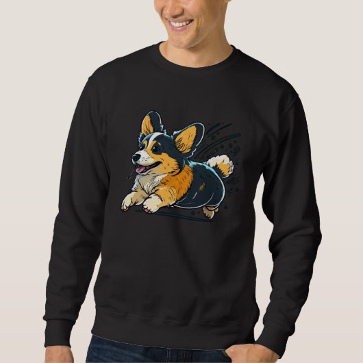 Cute Corgi Cool Pembroke Welsh Corgi  14 スウェットシャツ (正面)