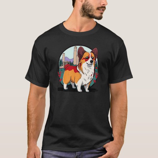 Cute Corgi Cool Pembroke Welsh Corgi  6 Tシャツ (正面)