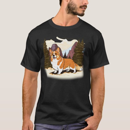 Cute Corgi Cool Pembroke Welsh Corgi 7 Tシャツ (正面)