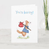 Cute corgi corgi leaving card カード (正面)