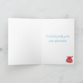 Cute corgi corgi leaving card カード (内部)