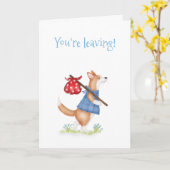 Cute corgi corgi leaving card カード (黄色い花)
