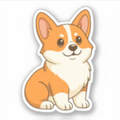 Cute Corgi Dog シール (正面)