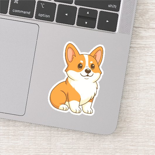 Cute Corgi Dog シール (詳細)