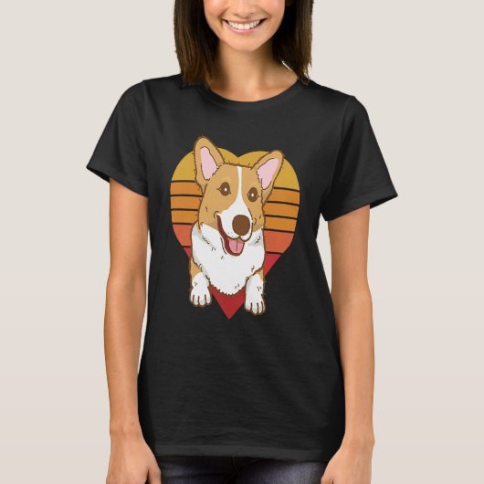 Cute Corgi Dog Tシャツ (正面)