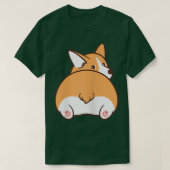Cute Corgi Dog  Tシャツ (デザイン正面)