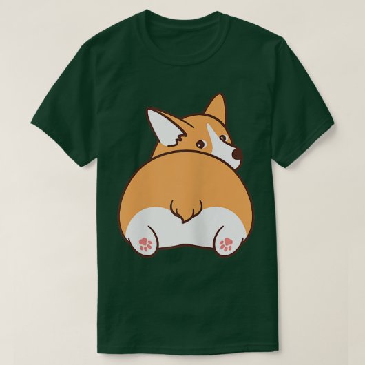 Cute Corgi Dog  Tシャツ (デザイン正面)