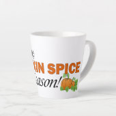 Cute Corgi Pumpkin Spice カフェラテマグ (右アングル)