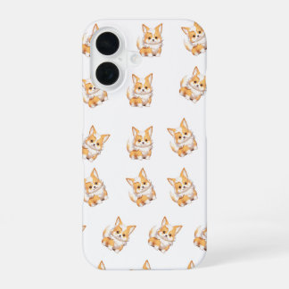 Cute Corgi Puppy Pattern Phone Case iPhone 16ケース