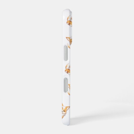 Cute Corgi Puppy Pattern Phone Case iPhone 16ケース (右側面)