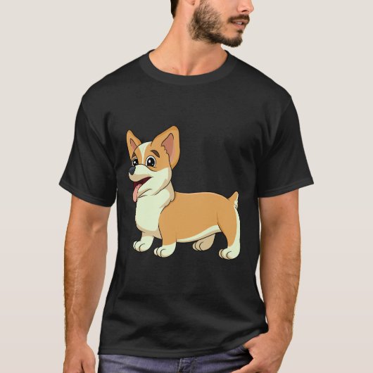 Cute Corgi      Tシャツ (正面)