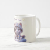 Cute Cosmic Cat Mug – Pastel Galaxy Kitten コーヒーマグカップ (正面右)