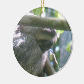 Cute Costa Rica Sloth Ornament セラミックオーナメント (左)