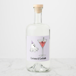 Cute Costumes & Creepy Cocktails リキュールボトルラベル