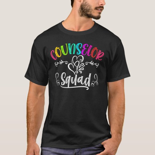 Cute Counselor Squad Back To School Teacher Mens W Tシャツ (正面)