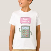 Cute Count On Me Calculator Doodle(Cute On Me Calc Tシャツ (正面)