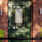 Cute Country Stacked Pumpkins Pink Halloween 横断幕