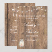  Cute Country Wedding and Details Invitation 招待状 (正面/裏面)