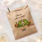 Cute couple drinking coffee フェイバーバッグ (クリップ留めされた状態)