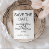 Cute Couple Hugging Script Save the Date 招待状